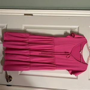 Hot pink three tier dress/Only worn once!!